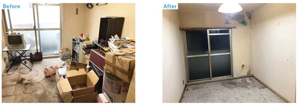 遺品整理と特殊清掃_1Rマンション