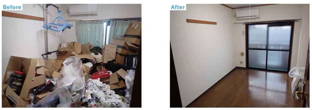 ゴミ屋敷の清掃ビフォーアフター