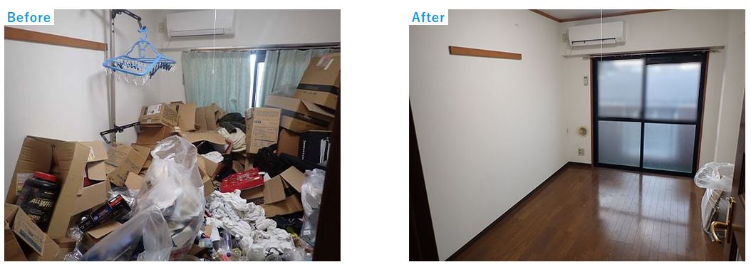 ゴミ屋敷の清掃ビフォーアフター