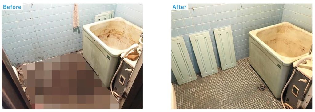 浴室の特殊清掃_マンションの浴室