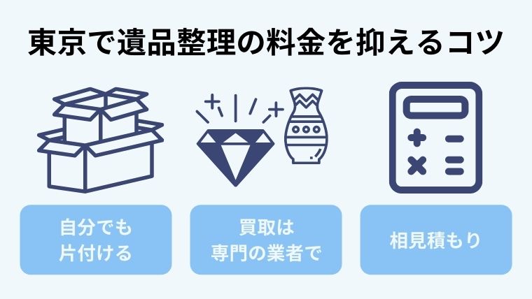東京で遺品整理業者を依頼した場合に料金を抑えるコツ