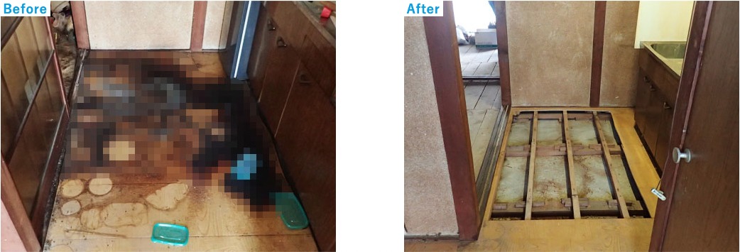 孤独死清掃の事例