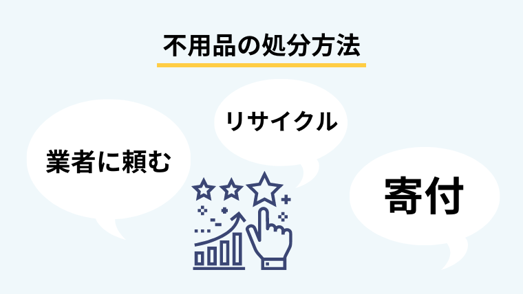 ４．遺品整理で不用品が出てきたときの処分方法
