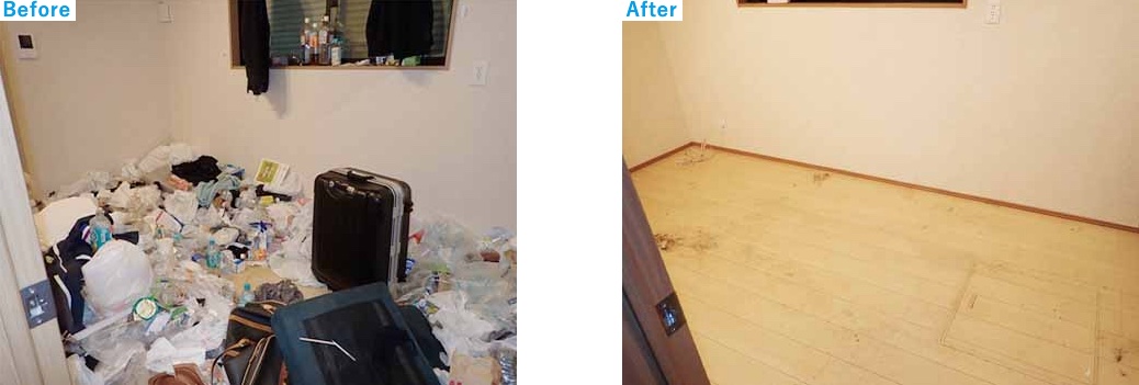 汚部屋の片付け事例