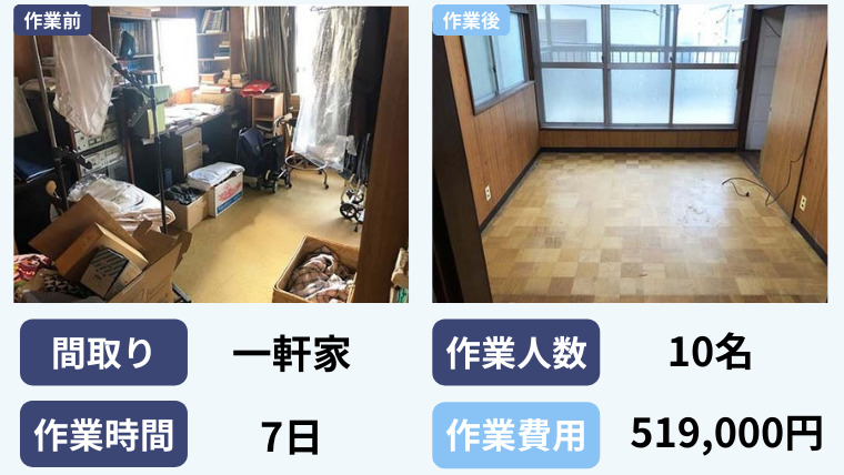 遺品整理の作業実例①