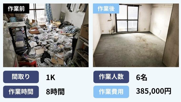 事例１．足の踏み場も無いゴミ屋敷