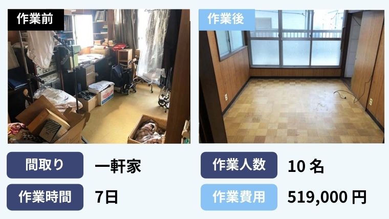 施工事例１．作業環境が悪い一軒家