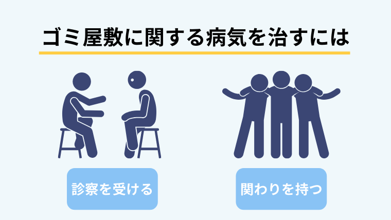 ゴミ屋敷に関する病気を治療するには