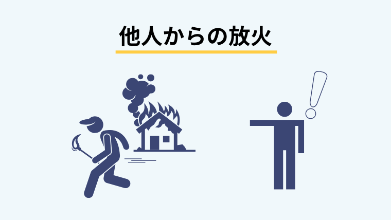 他人からの放火