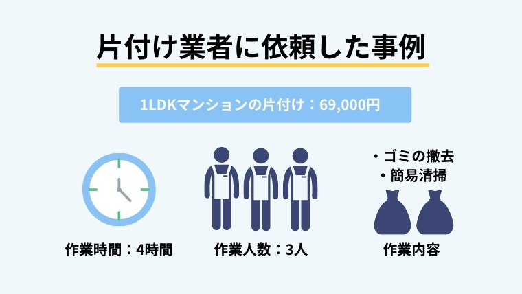 部屋の片付け業者に依頼した実際の事例