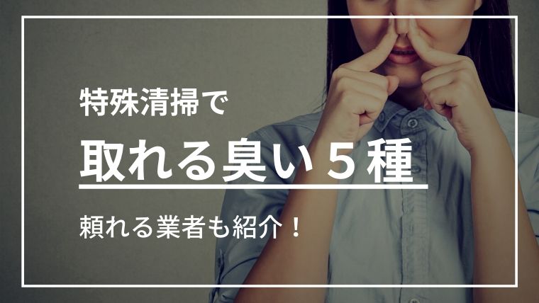 特殊清掃で取れる臭い５種類