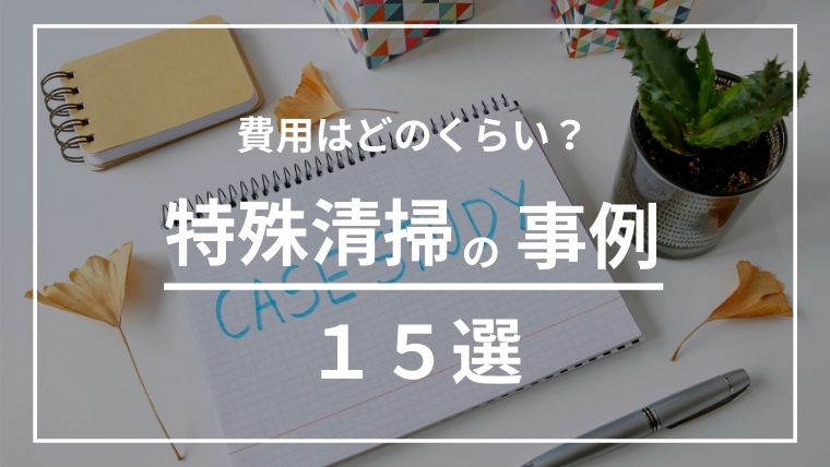 【2020年最新】特殊清掃の事例１５選！早期依頼で費用を抑えよう