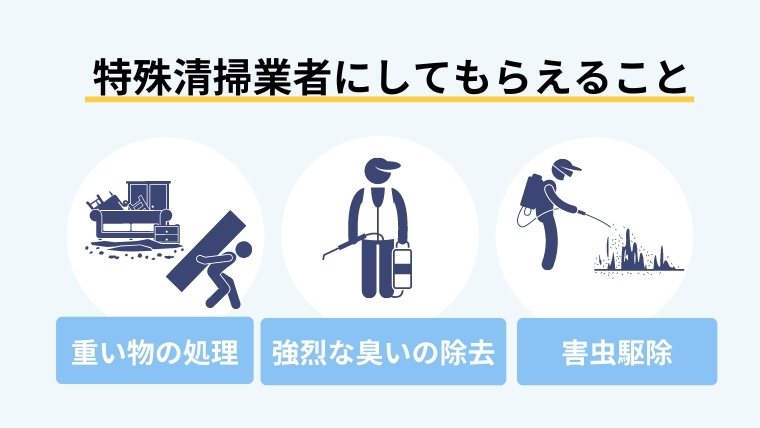 特殊清掃業者は何やってくれるの？