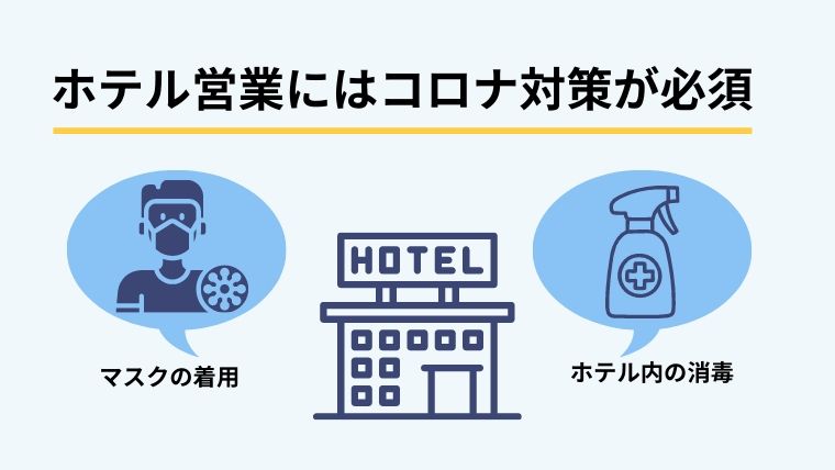 ホテルを営業するなら厳重なコロナ対策をしよう！