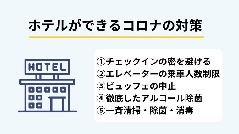 ホテルができるコロナ対策