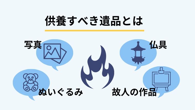 供養すべき遺品の種類