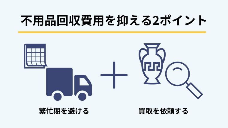 不用品回収費用を安く抑えるポイント