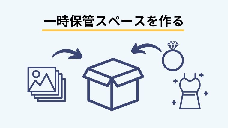 一時保管スペースを作る