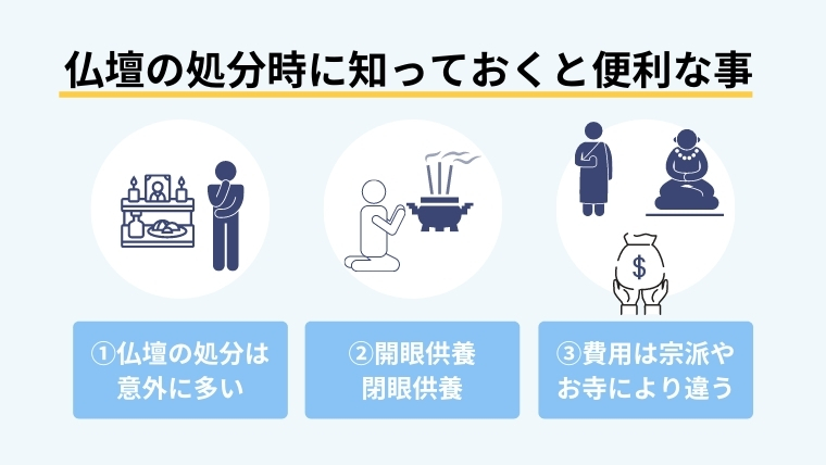 仏壇の処分前に知っておきたいこと