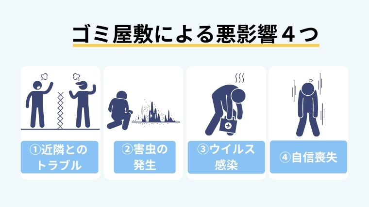 ゴミ屋敷があなたに与える影響4選