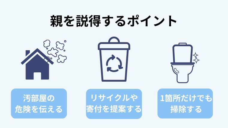 実家の片付けに同意してもらう方法